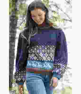 Blå Svalbard genser - DG 418-01