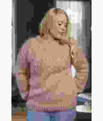 Kadrella genser i beige rose - DG 431-26