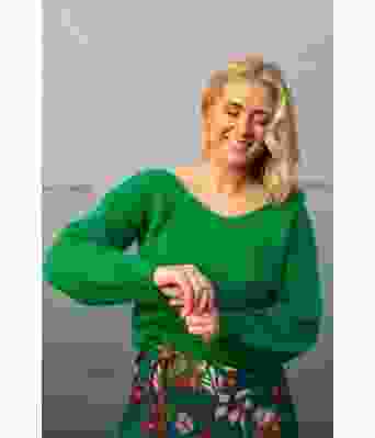 Amandagenseren i skarpt grønn - DG 451-20