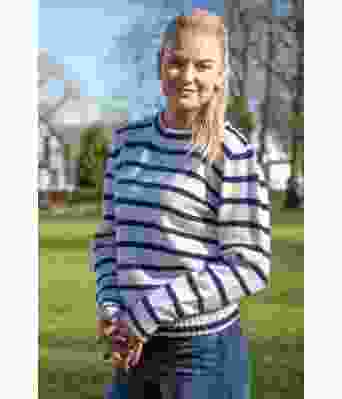 Nevegar strikket genser med striper - DG 451-29