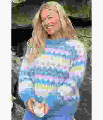 Cindy genser i mohairgarn - DG 458-18