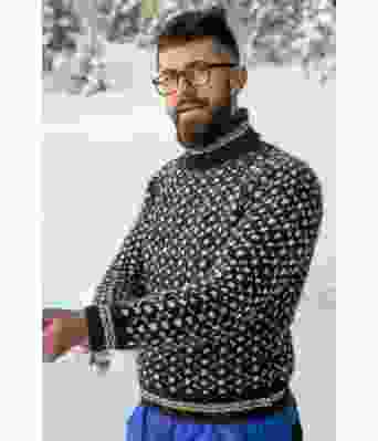 Klassisk islender med koksgrå bunnfarge - DG 463-10