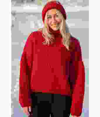 Rød Ylfa genser - DG 463-12