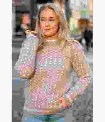 Beige klassisk islender - DG 465-08