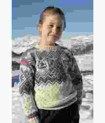 VM genser Trondheim 2025 til barn (Naturhvit) - DG 482-14