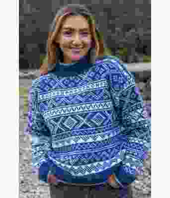 Blå Valle genser - DG 489-01B