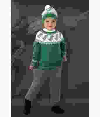 Dino dinosaur sett med genser bukse og lue - Viking 2131-06A