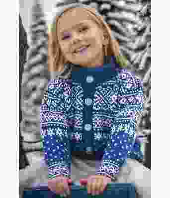 Kongeblå Sirdalsjakke til barn - DLG 128-3504