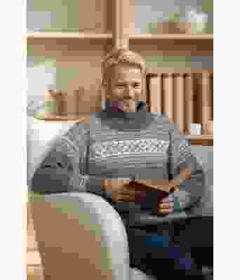 Setesdal genser med påsydde ermer og høy hals - DLG 172