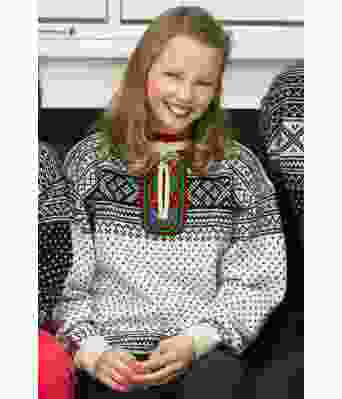 Setesdalsgenser til barn med bånd - DLG 177