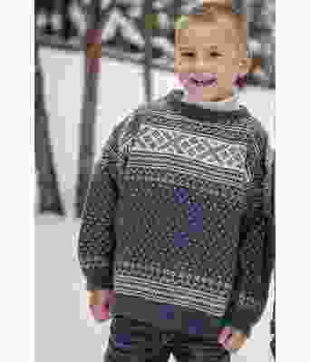 Setesdalgenser til barn med påsydde ermer - DLG 178