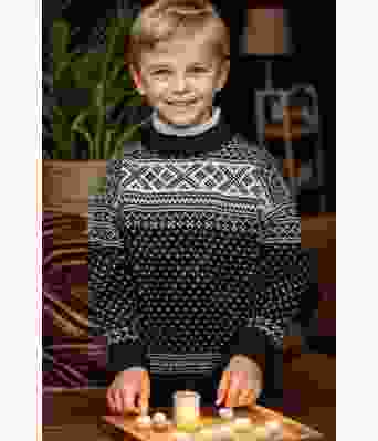 Setesdalsgenser til barn med påsydde ermer - DLG 179