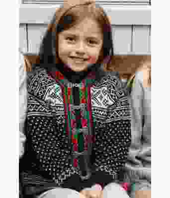 Setesdalkofte til barn med bånd - DLG 180