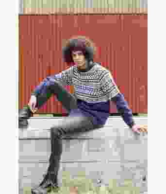 Marineblå Aslak genser - DLG 186-3406