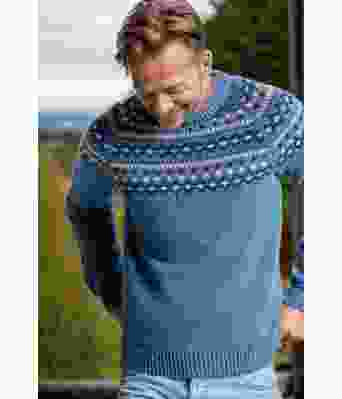 Denimblå Oder genser - DLG 206-SU3440