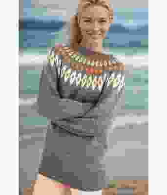 Strikkegenser med rundfelling - DLG 212