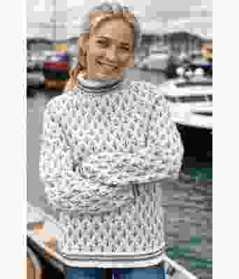 Kaptein genser naturhvit bunnfarge - DLG 22-002-AS502513