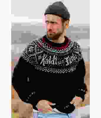 Svart Kaldt som faen genser - DLG 22-004-3401