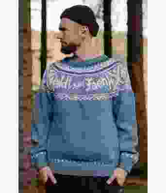 Mørk denim Kaldt som faen genser - DLG 22-004-3440