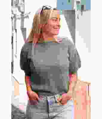 Peggy sweater i støvet petrol - DLG-22-008-313