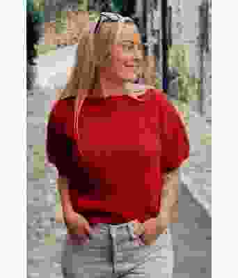 Rød Peggy sweater - DLG-22-008-350