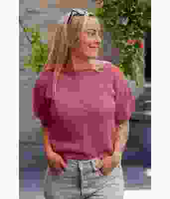 Peggy sweater bringebærfarget - DLG-22-008-362