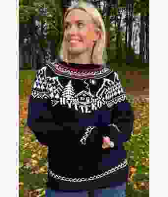 Marineblå Hyttekos genser - DLG 22-009I 