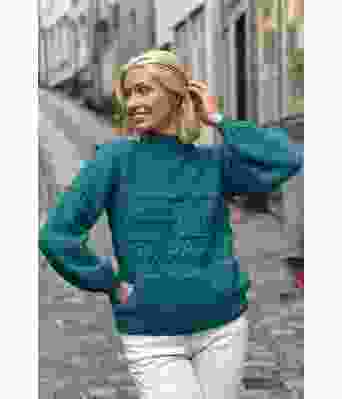 Månebedotten genser petrolfarget - DLG 23-004-3439