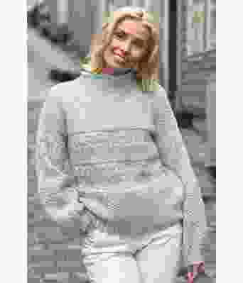 Pudderblå Månebedotten genser - DLG 23-004-3498