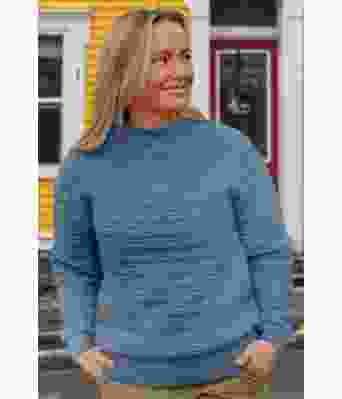 Luddig genser i mørk denim - DLG 23-006-3440