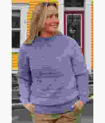 Luddig strikkegenser i lilac - DLG 23-006-3499