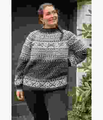 Pål genser med koks bunnfarge - DLG 23-011B