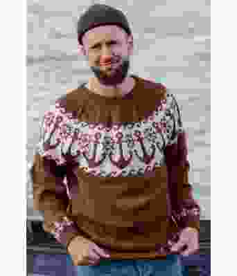 Rustbrun Båtsmanngenser - DLG 23-016-3438