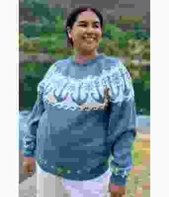 Båtsmann strikkegenser med anker - DLG 23-016B