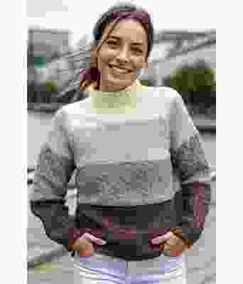 Structured stripes i bruntoner - DLG 23-018-SR518 