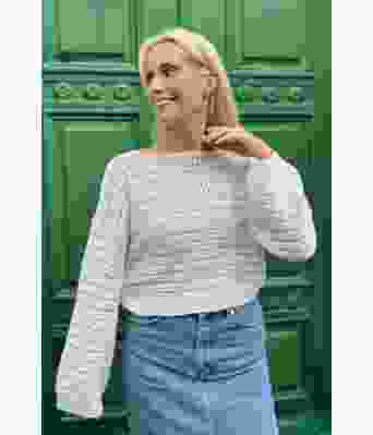 Cielo sweater i naturfarge - DLG 23-019-300