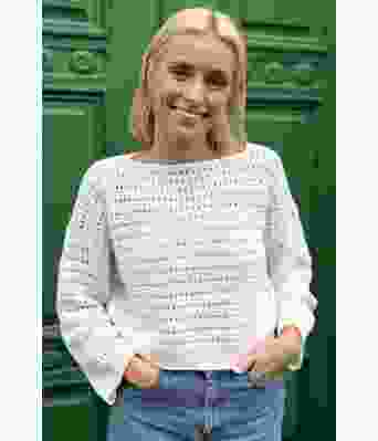 Hvit Cielo genser - DLG 23-019-5302