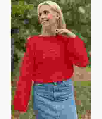 Mørkerød Cielo genser - DLG 23-019-5305