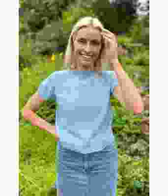 Carla top i lyseblå - DLG 23-020-5340