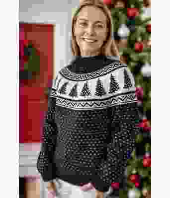 Marineblå juletregenser - DLG 23-033-SR526