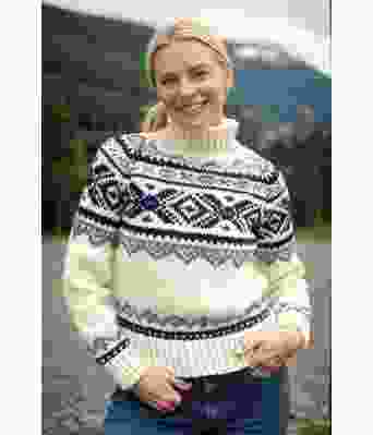 Blå chunky Iris genser - DLG 23-038-706738