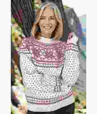 Tydalgenser med rosefarget mønster - DLG 24-001-34023435