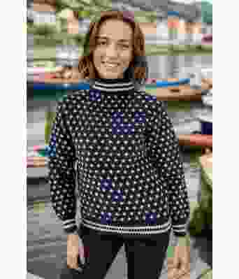 Marineblå Heidmork islender - DLG-24-003-AS526500