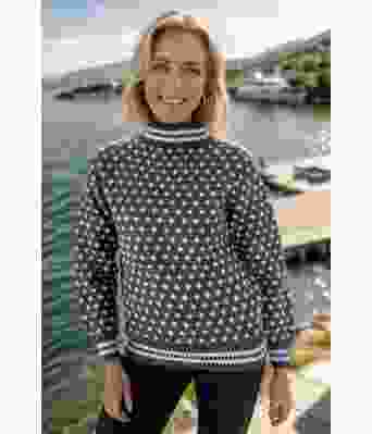 Jeansblå Heidmork islender - DLG-24-003-AS527500