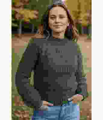 Armygrønn Strukturlykke genser - DLG 24-013-3489