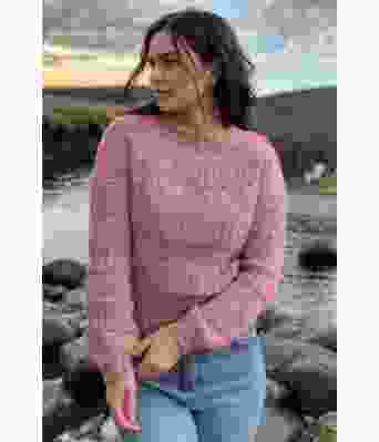 Dus rose Strukturlykke genser - DLG 24-013-3490