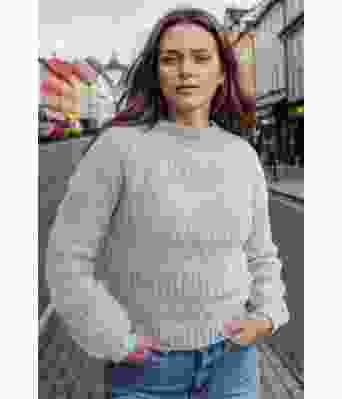 Pudderblå Strukturlykke genser - DLG 24-013-3498