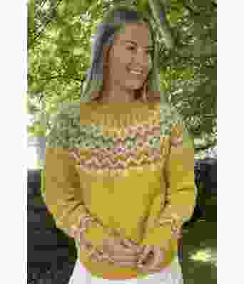 Gul Dolomitt genser - DSA 101-05