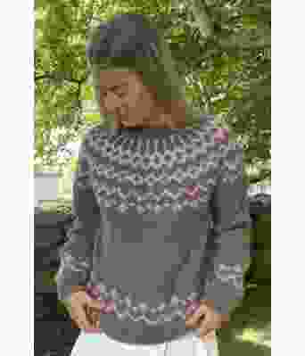 Gråbrun Dolomitt genser i alpakka - DSA 101-05C