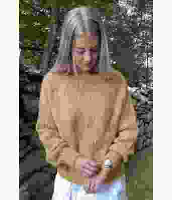 Girasol strikkegenser i melert gulfarge - DSA 101-09